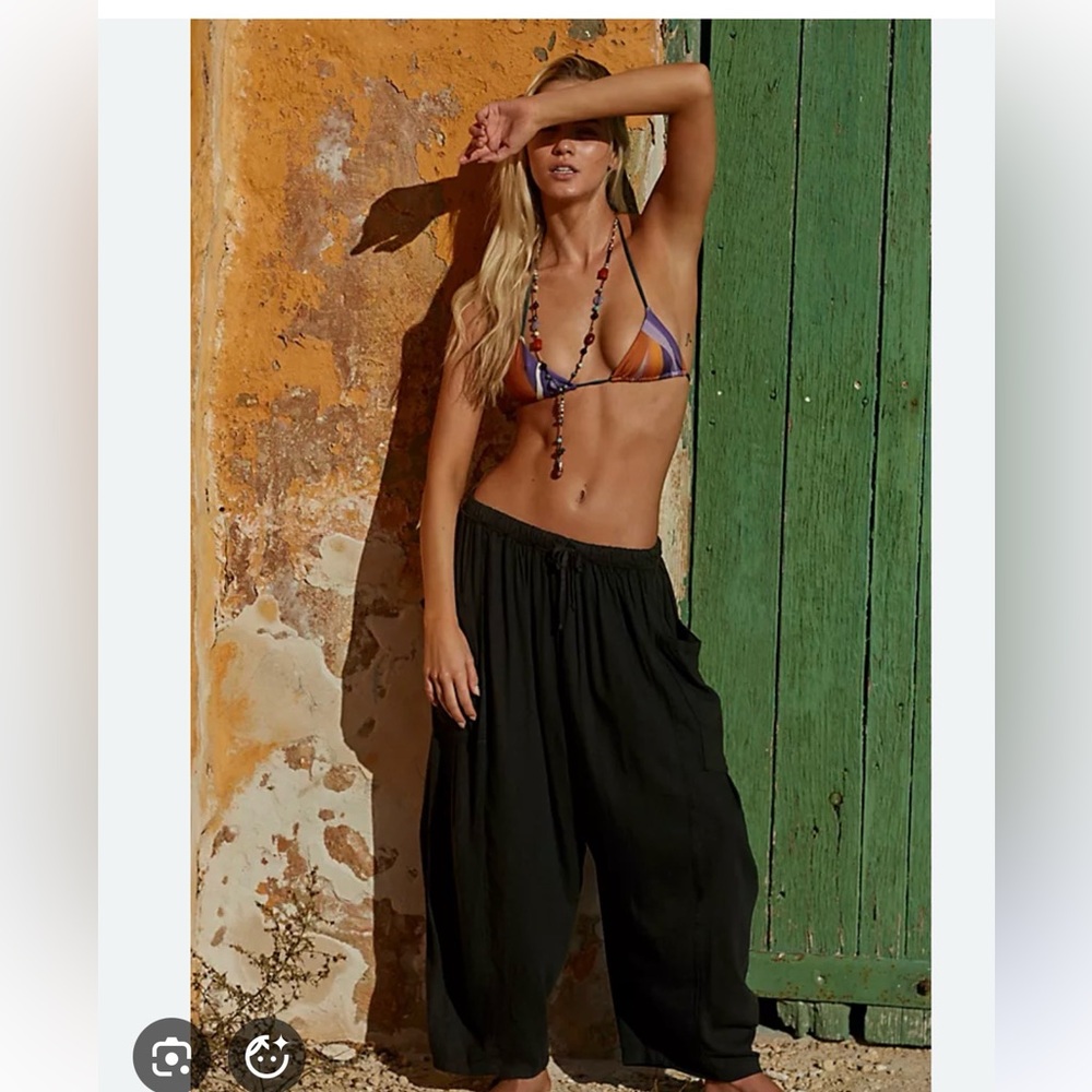 Free People Black Quinn Pants Medium